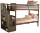Kodiak Furniture Kelcie Dark Gray Twin/Twin Bunk Youth Bed-0