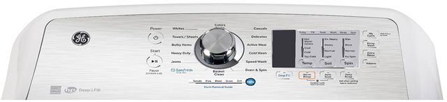 GE® 5.2 Cu. Ft. White Agitator Top Load Washer with SaniFresh Cycle-1
