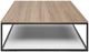 Natuzzi Editions Cabaret Blonde Ash Square Coffee Table with Matte Coffee Base-0