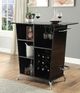 Furniture of America® Fuero Black/Chrome Bar Table-1