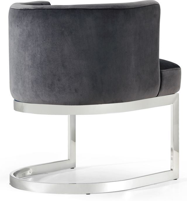 Meridian Furniture Gianna Gray/Chrome Velvet Dining Chair-2