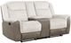Homelegance® Harriette Beige Double Manual Reclining Loveseat with Center Console-0