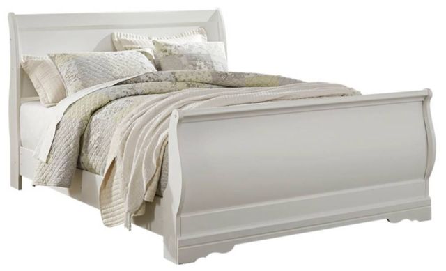 Signature Design by Ashley® Anarasia 5-Piece White Queen Sleigh Bed Set-1