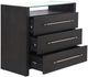 Stylecraft Dann Foley Lifestyle Black Drawer with Gold Glass Top-5