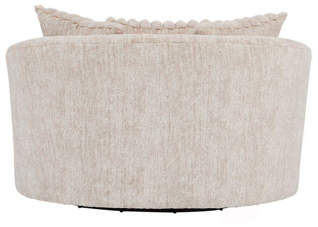 Hughes Furniture® 13650 Galactic Parchment Barrel Swivel Chair-4
