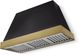 AGA Euclid 48" Matte Black Wall Mounted Range Hood with Antique Brass Trim-0
