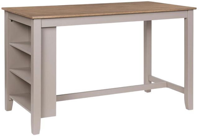 Signature Design by Ashley® Gesthaven Natural Rectangular Counter Table with Gray Base-0