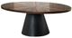 Furniture of America® Surdal Black/Brown Oval Coffee Table with Black Base-0