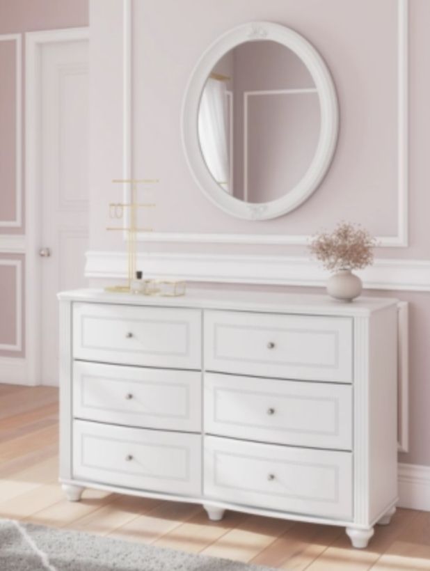 Signature Design by Ashley® Kozlani White Dresser and Mirror-2