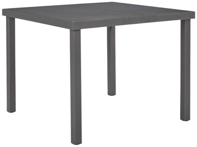 Signature Design by Ashley® Point Bonita Gray Aluminum Outdoor Dining Table-0