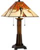Cal® Lighting & Accessories Tiffany Dark Bronze/Yellow Table Lamp-0