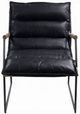 ACME Furniture Luberzo Distress Espresso/Matt Iron Accent Chair-1