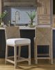 Universal Explore Home™ Oasis Coastal Living Home Abaca Beige Counter Chair-1