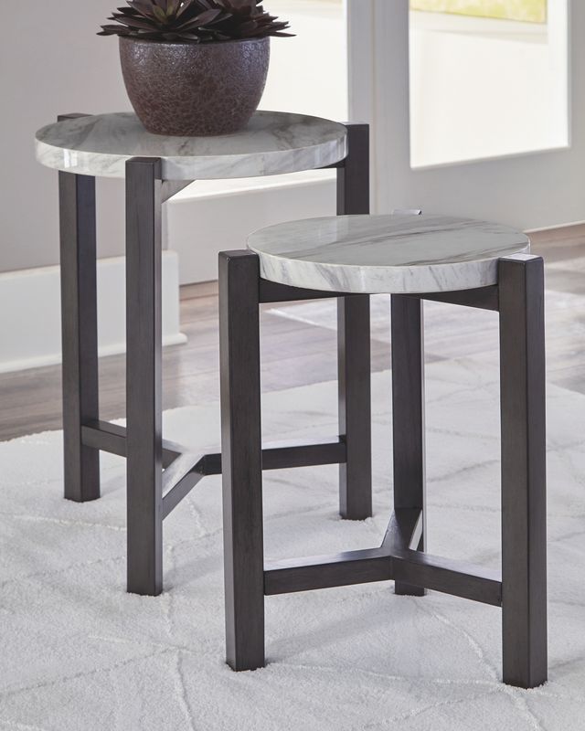 Signature Design by Ashley® Crossport 2-Piece Dark Brown Accent Tables-2