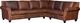 Mayo Customizable 2-Piece Leather L-Shape Sectional with Nailhead Trim-0