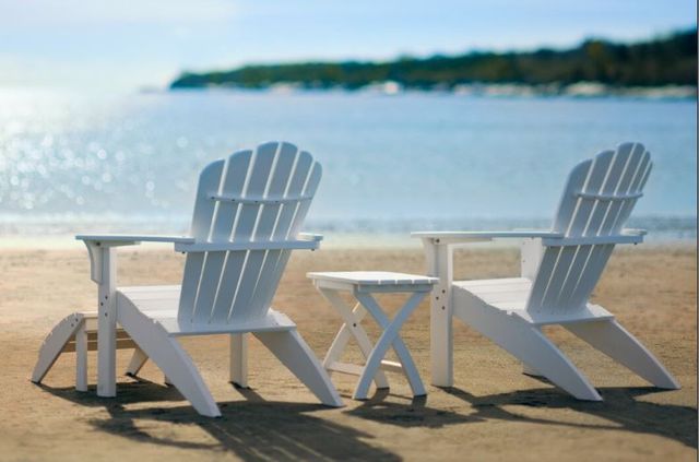 Seaside Casual Coastline Harbor View Folding Side Table-2
