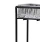 A & B Home Jurupa Black/Clear Medium Candle Holder-2