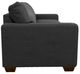 La-Z-Boy® Shiloh Navy Leather Apartment-Size Sofa-3