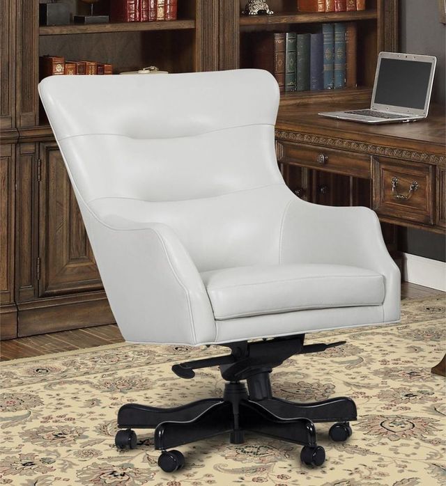 Parker House® Alabaster Leather Desk Chair-1