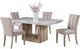 Northfield Living Sheena 5-Piece Beige/Natural Dining Set-0