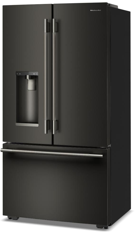KitchenAid® 36" 23.1 Cu. Ft. Black Ore Counter Depth French Door Refrigerator with Intelligent Auto Fill-2