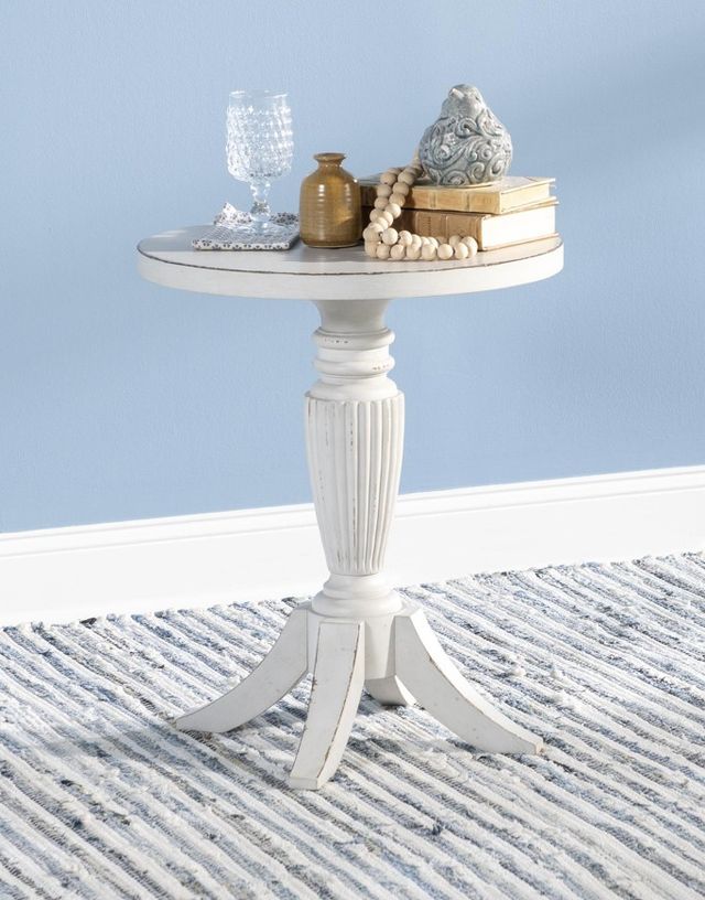 Legacy Classic Vintage Market Picket Fence Round End Table-1
