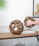 A & B Home Brown Ravello Orbs Decorative Object-4