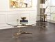 ACME Furniture Sosi Glass Top End Table with Gold Base-1