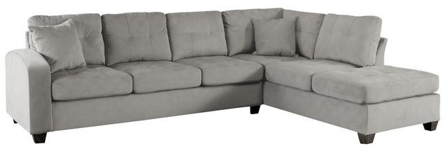 Mazin Furniture Emilio 2-Piece Taupe Reversible Sofa Chaise Sectional-0