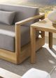 Vanguard® Furniture Customizable Horizon Fabric/Teak Outdoor Extended Sofa-5