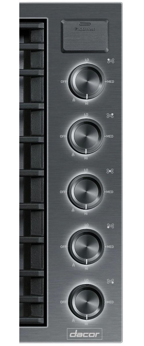 Dacor® Contemporary 36" Graphite Stainless Steel Natural Gas Cooktop-3