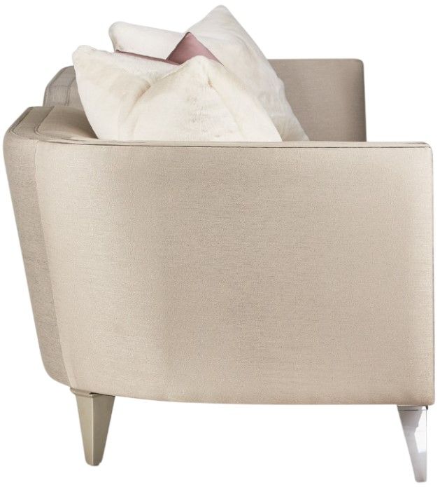 Michael Amini® Linea Metallic/Silver Mist Sofa-3