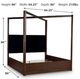 Signature Design by Ashley® Kendamor Dark Brown Queen Canopy Bed-2