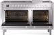 Ilve® Professional Plus II 60" Stainless Steel Pro Style Dual Fuel Range-1