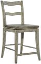 Hooker® Furniture Alfresco La Riva Oyster Ladder Back Swivel Counter Stool-0