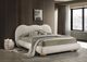 Furniture of America® Finamore White/Natural Oak King Panel Bed-2