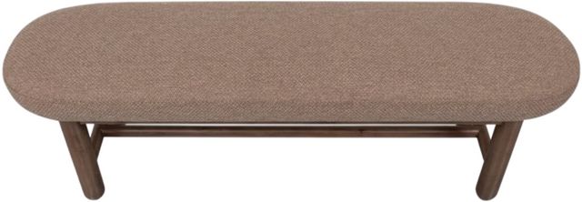 Modus Furniture Astor Claystone Upholstered Dining Bench-3