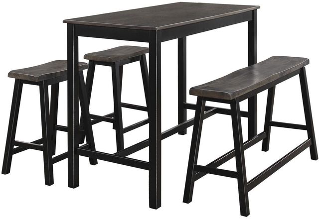 Homelegance® Visby 4-Piece Counter Height Dining Table Set-0