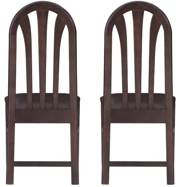 Linon Jonas 2-Piece Brown Dining Chair Set-4