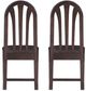 Linon Jonas 2-Piece Brown Dining Chair Set-4