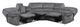 Homelegance® Muirfield 3-Piece Gray Manual Reclining Sectional with Left Console-2