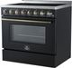 FORNO® Paolo Alta Qualita 36" Black Pro Style Electric Range-1