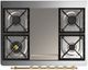 Ilve® Majestic III 36'' Stainless Steel Pro Style Dual Fuel Liquid Propane Range with Triple Glass Door and Brass Trim-3