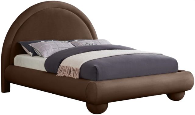 Meridian Furniture Madrid Brown Full Upholstered Panel Bed-0