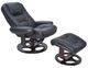 BarcaLounger® Jacque Hilton-Black Manual Pedestal Recliner and Ottoman Set-1