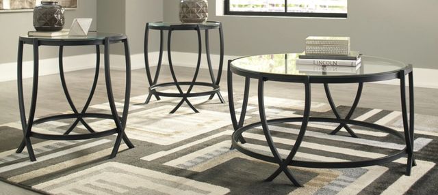 American Wholesale Furniture Terrapin 3-Piece Black Occasional Table Set-1