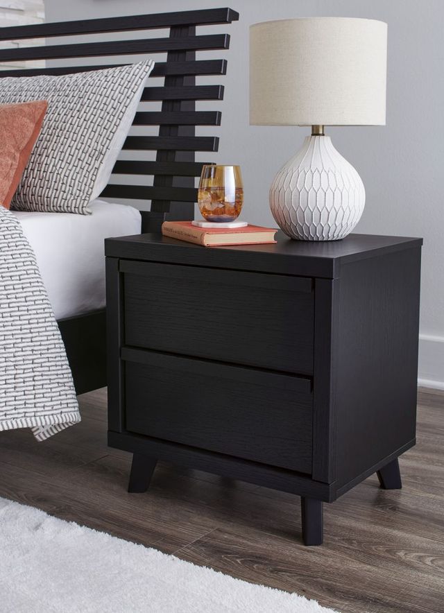 Signature Design by Ashley® Danziar Black Nightstand-4