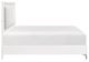 Homelegance® Ripple High Gloss White Eastern King Panel Bed-4