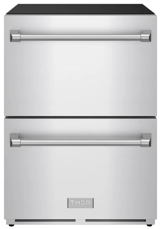 Thor Kitchen® Gordon Ramsay 24" 5.4 Cu. Ft. Stainless Steel Outdoor Under-Counter Refrigerator-0