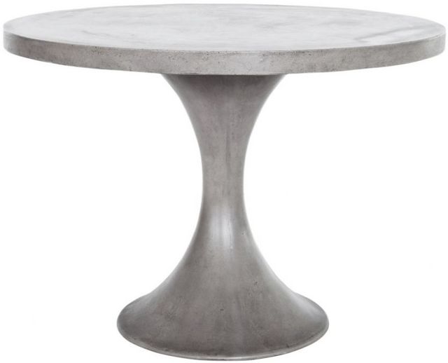 Table extérieur en béton pour salle à manger de Moe's Home Collection Isadora - Gris-0